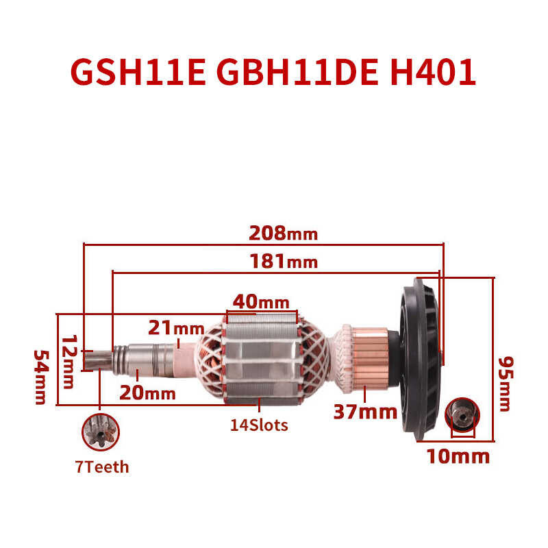 Rotor Accessories Para Sa Bosch Gsh11e Gbh11de H401 Electric Pick ...