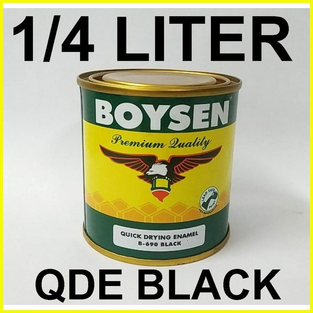 ⭐ BOYSEN QDE BLACK B-690 ( 1/4 LITER ) FOR WOOD AND METAL