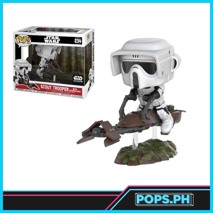 Funko Pop Star Wars Scout Trooper with Speeder Bike 234 Star Wars Smuggler s Bounty Shopee Philippines