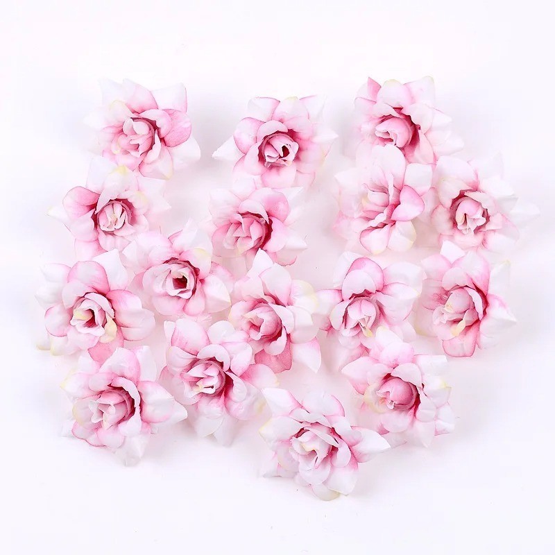 5/10PCS Artificial Silk Rose Flower Heads for Home Wedding Decorations ...