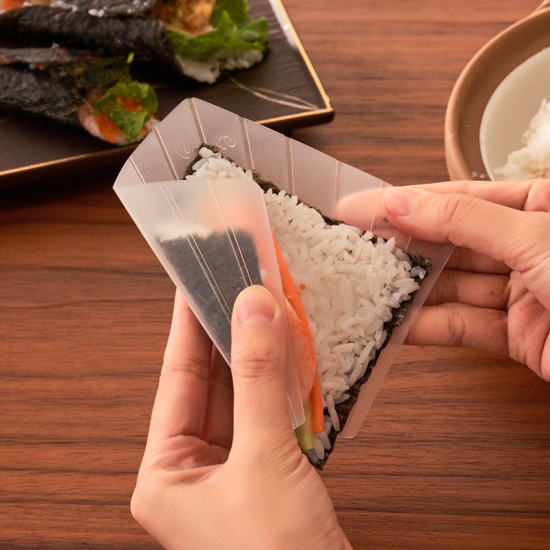 Hand Roll Diy Rice Ball Mold Sushi Onigiri Making Kit with Spoon ...