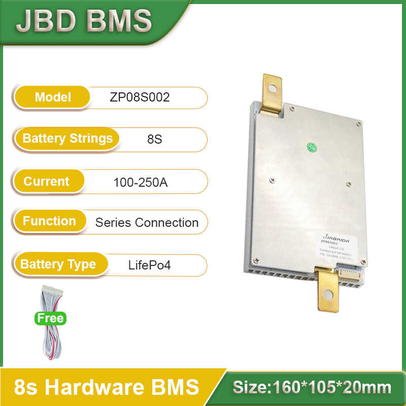 JBD BMS 8S 24V Lifepo4 BMS 100A 150A 200A Optional Series Connection ...