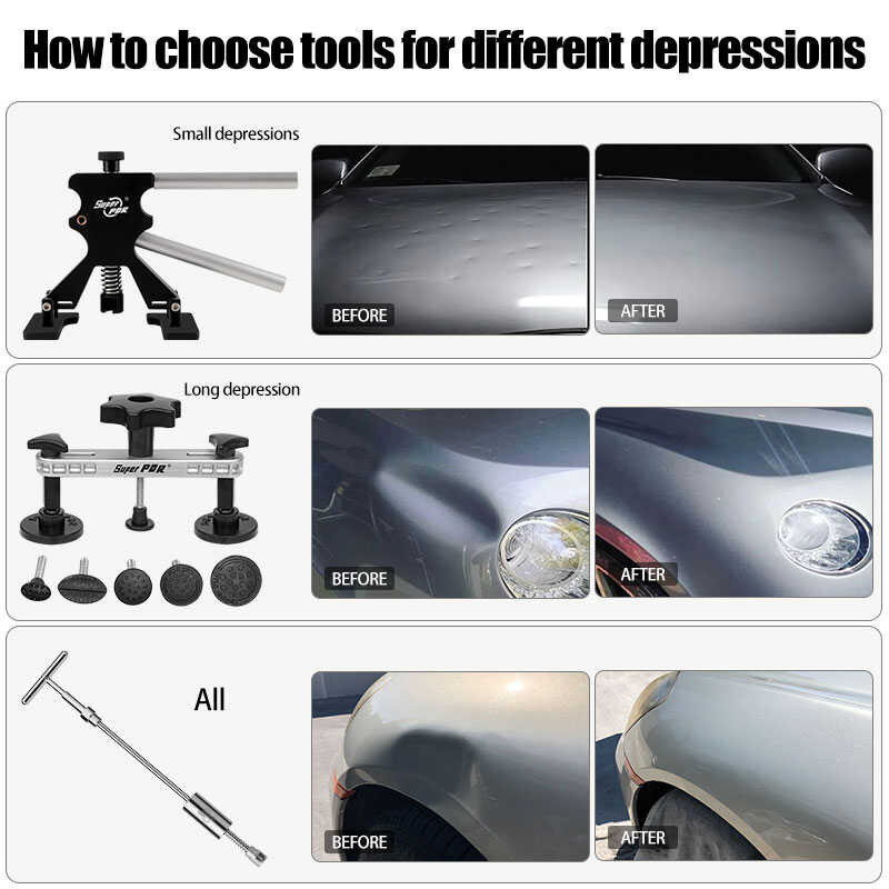 Paint Removal PDR Dent Puller Tool Kit Car Tools For Auto Repair s ...