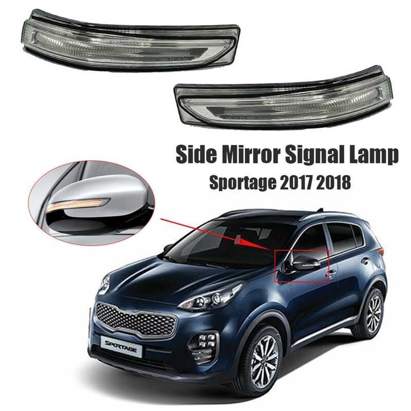 Car Rearview Mirror LED Turn Signal Lamp Flashing Light Side Mirror