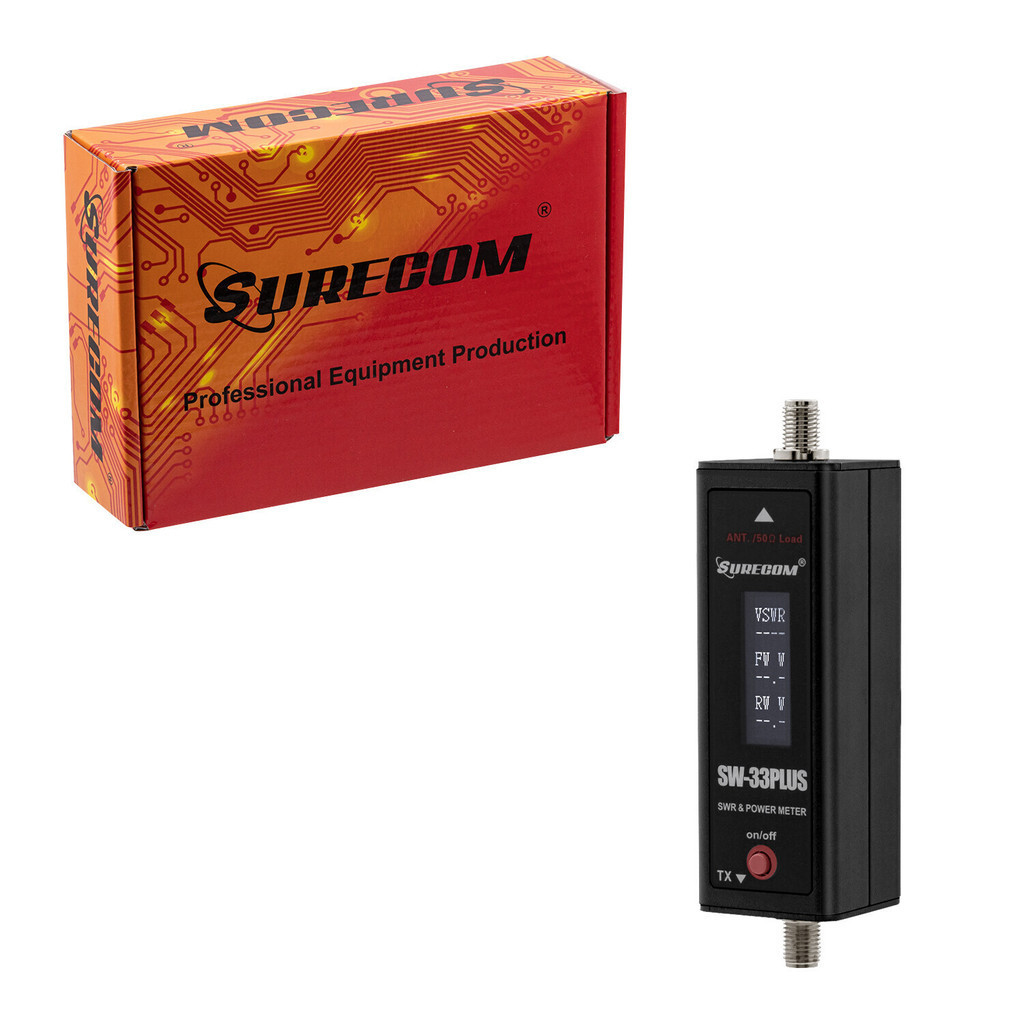 SURECOM SW-33 Plus VHF/UHF 125-525 MHz Mini RF Power & SWR Meter ...