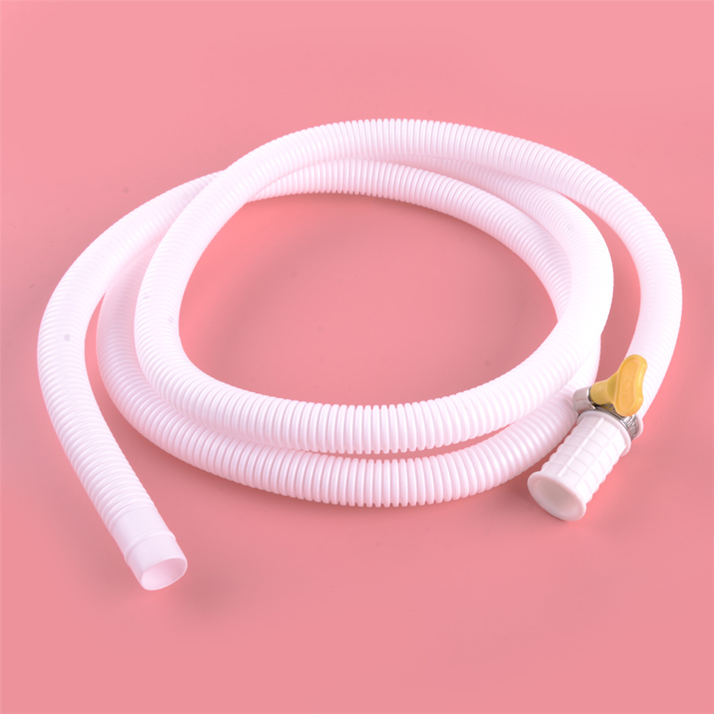 2m 6.6ft White Air Conditioner Drain Pipe Outlet Extension Hose with ...