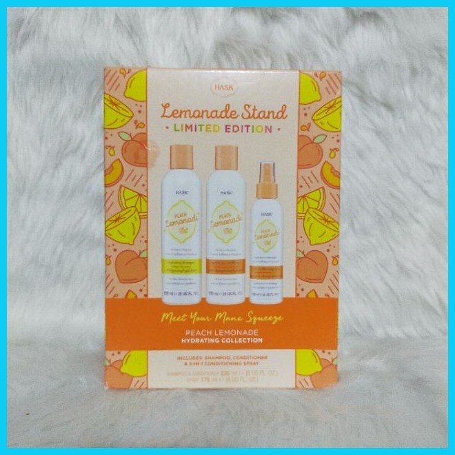 ☸ HASK LEMONADE STAND LIMITED EDITION SHAMPOO, CONDITIONER & 5 IN 1