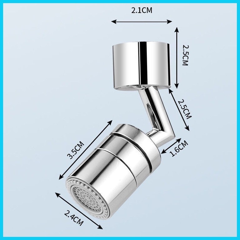 Sink 720° Faucet Nozzle 2 in1 splash lavatory basin faucets Extender ...