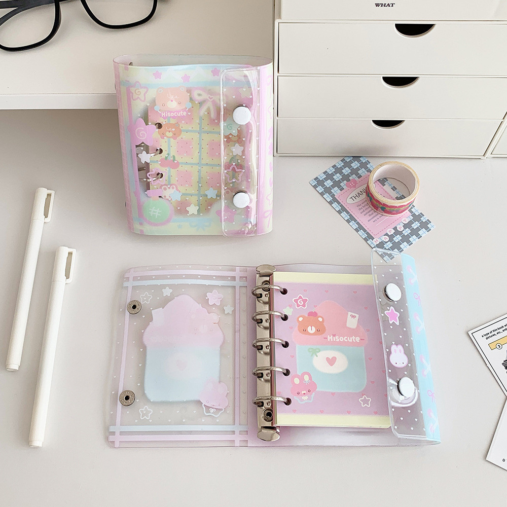 Cute Notebook Diary Cartoon Sticker Tape Notepads Diary Bear Bunny ...