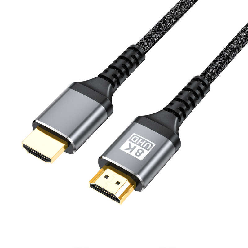 HDMI 2.1 8K TV, computer monitor, data cable, projector connected to ...