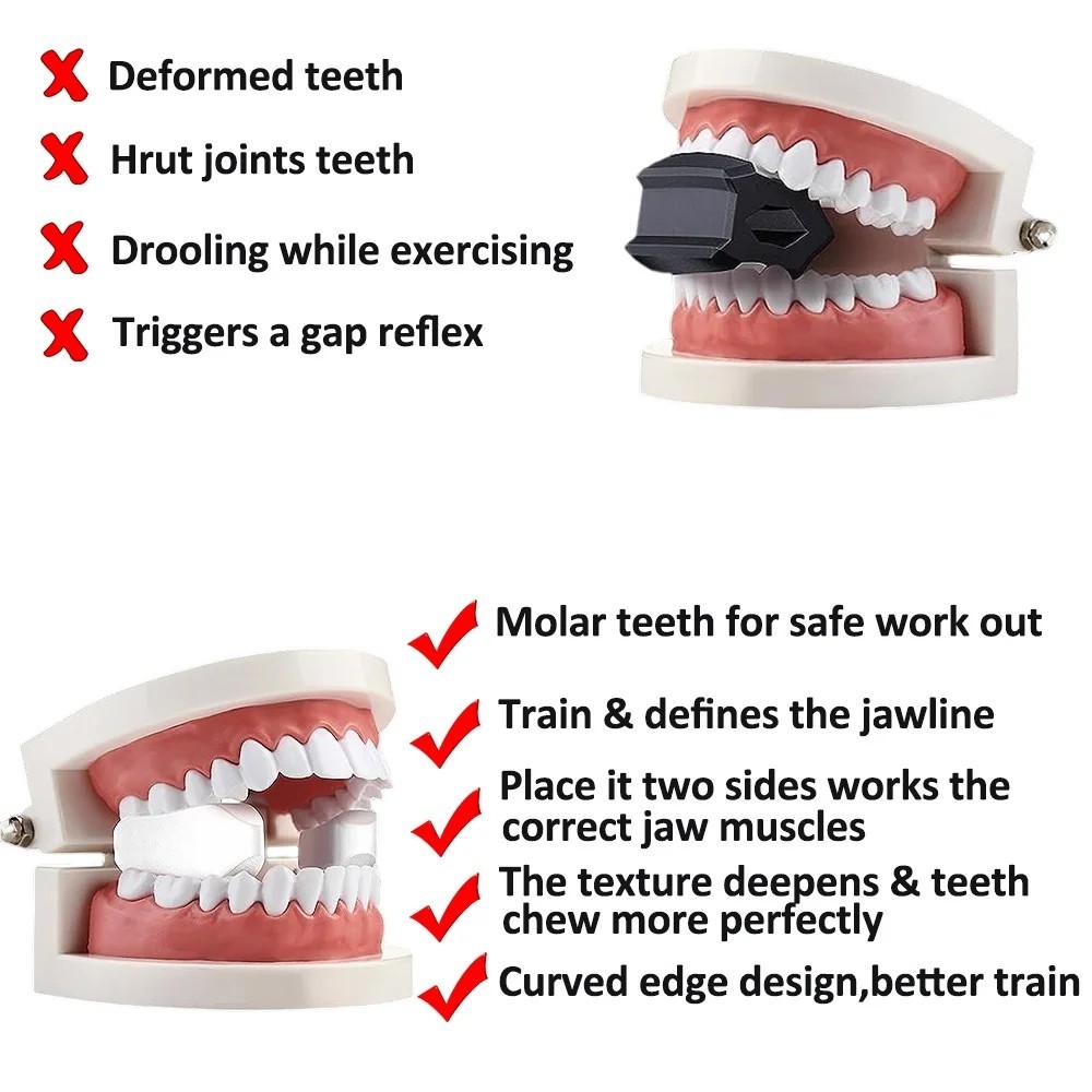 Silicone Jaw Exerciser - Masseter Muscle Trainer & Face Lift Ball For ...