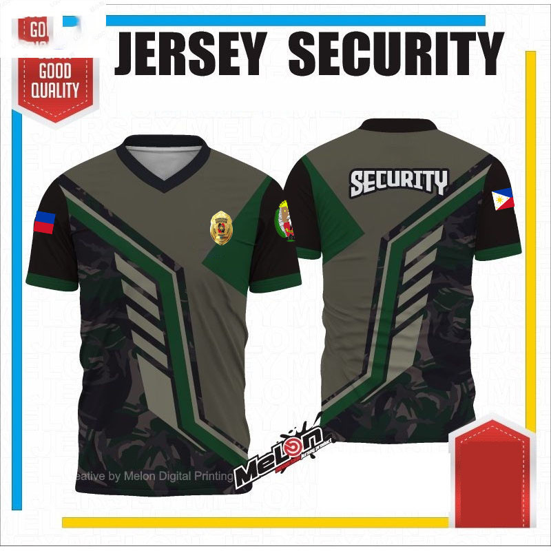 thumbnail image 2 of Safety Green & Black Security T-Shirt - Front & Back Print - Men's Neon Tee 2 of 5