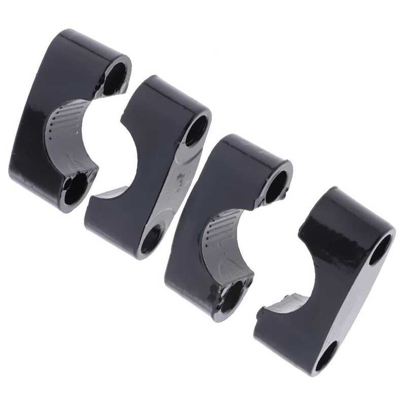 FXCNC CNC Fat Bar Risers Mount Clamps – 7/8" (22mm) Handlebar Adapter For Dirt Bikes & ATV (Red Anodized)