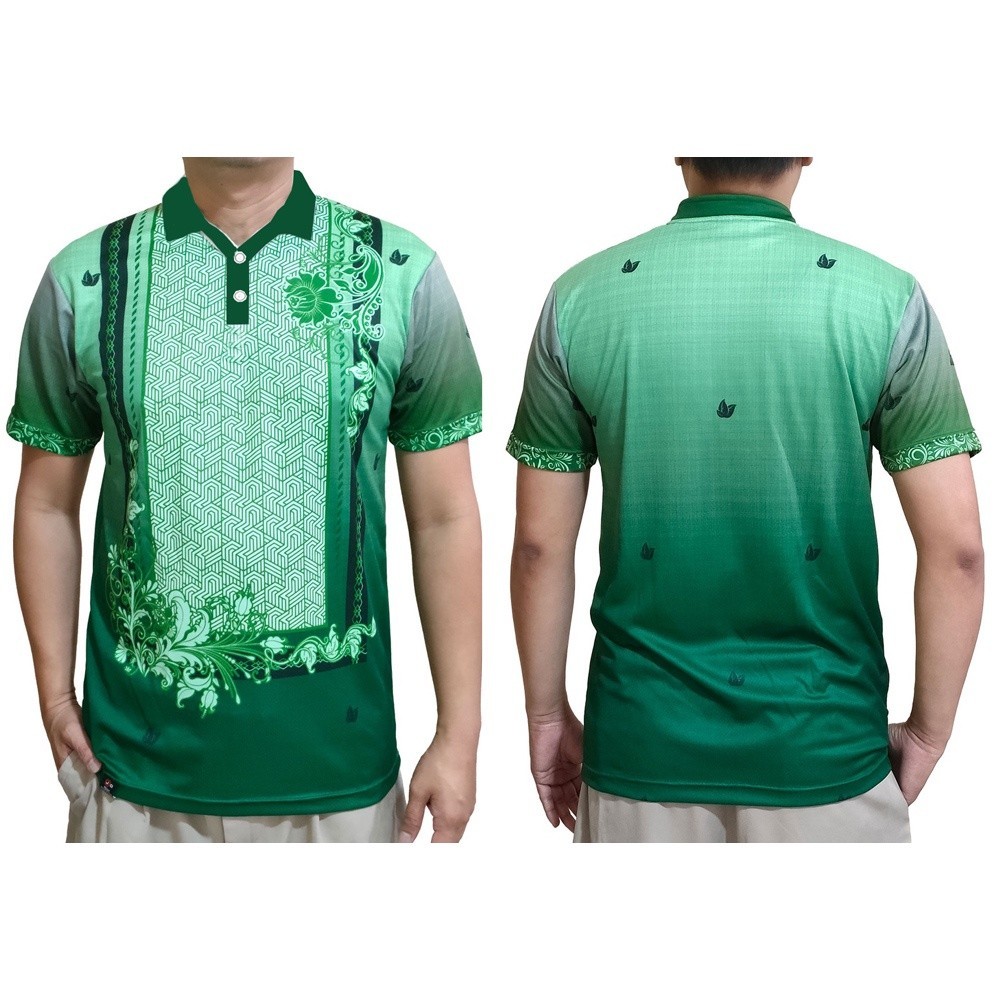 Philippines Filipinos Polo Shirt Custom Personalised Floral Spirit Sage Green main image 0