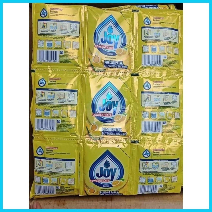 ☑ Joy Dishwashing Liquid 3in1 sachet (6pcs) | Shopee Philippines