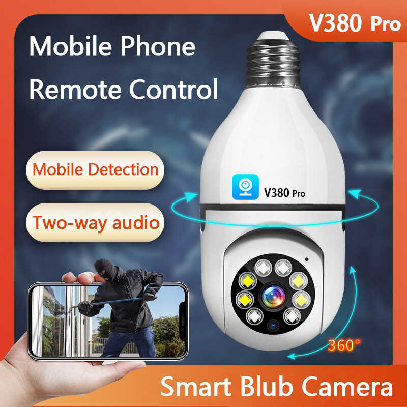 V380 Pro Wifi Connect to Cellphone Night Vision Monitoring Cam Two-way ...
