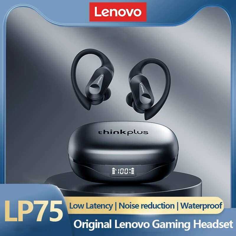Yy New Lenovo Lp75 OWS Wireless Bluetooth Earphones Gaming Noise Canceg ...