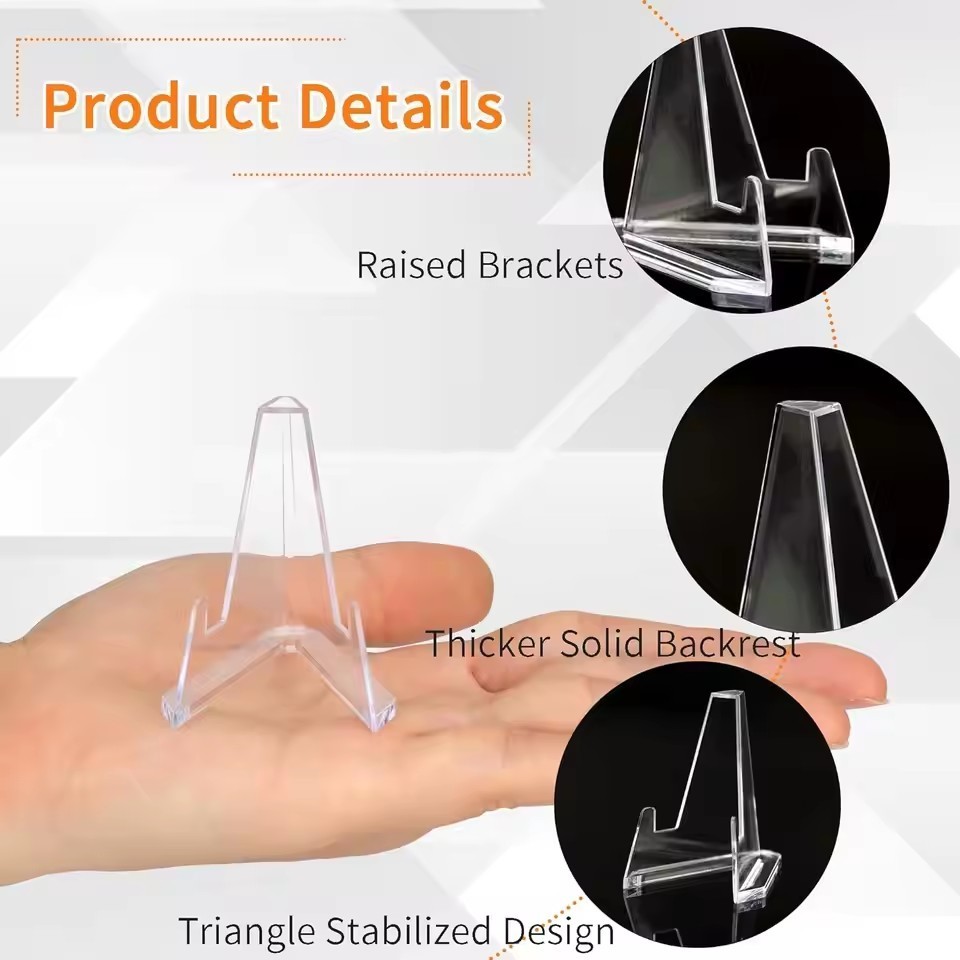 Transparent Acrylic Triangle Display Stand Holders - Multi-purpose ...