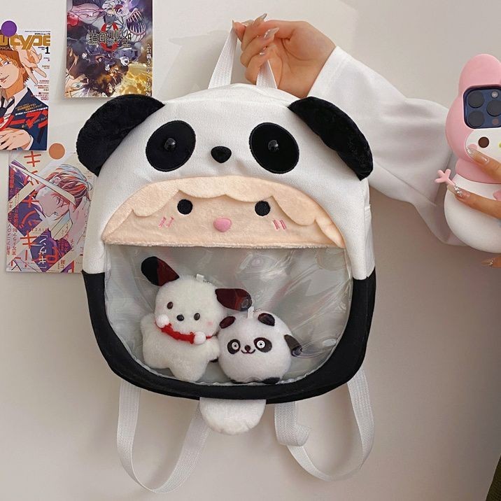 Cartoon Cute Love Bear Cartoon Backpack Large Capacity Panda Backpack ...