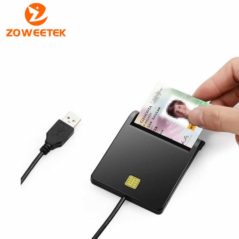 12026 1 Reader Zoweetek DOD Military Common Access CAC EMV USB Smart Adapter Para Sa SIM ATM IC