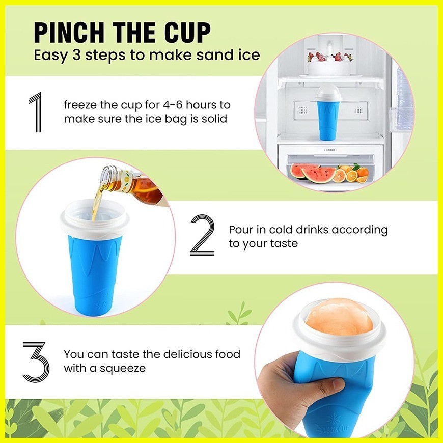 Magic Slushy Maker Quick-Frozen Milkshake Smoothie Maker Cooling Cup ...