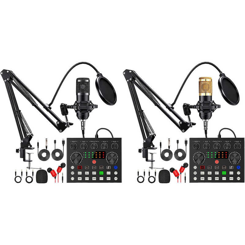 Equipment Bundle Podcast Na May Bm800 Microphone At V8 Sound Card ...