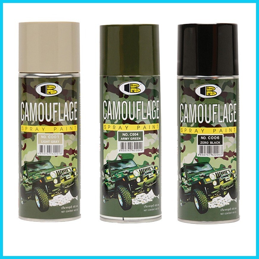 ☸ Bosny C001-C004-C006 Airsoft Urban Camouflage Spray Paint Can 3-piece ...