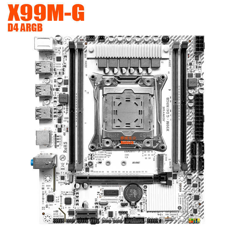 JGINYUE Precision X99 X99M-G ARGB 4 * DDR4 Desktop Computer Motherboard ...