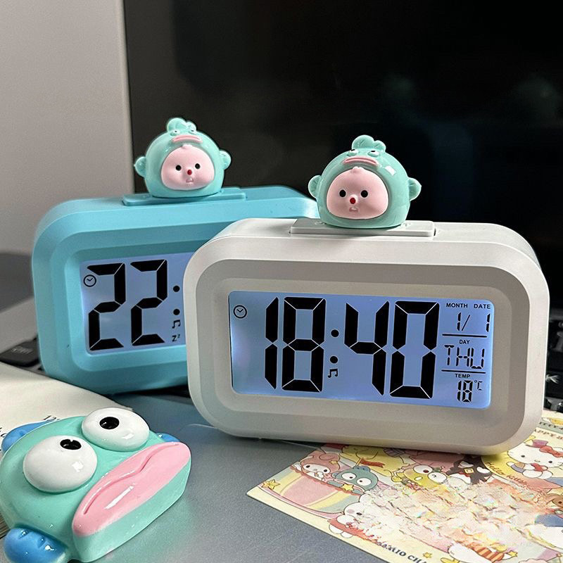 Cute Big Eyes Alarm Clock Desktop Decoration Students Stationery ...