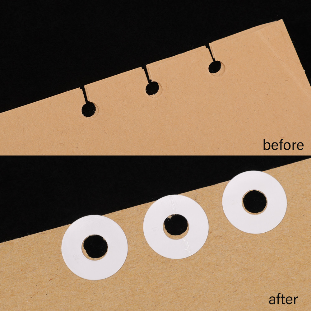 250 Stickers/ Box Loose Leaf Paper Hole Punch Protector Labels Sticker ...