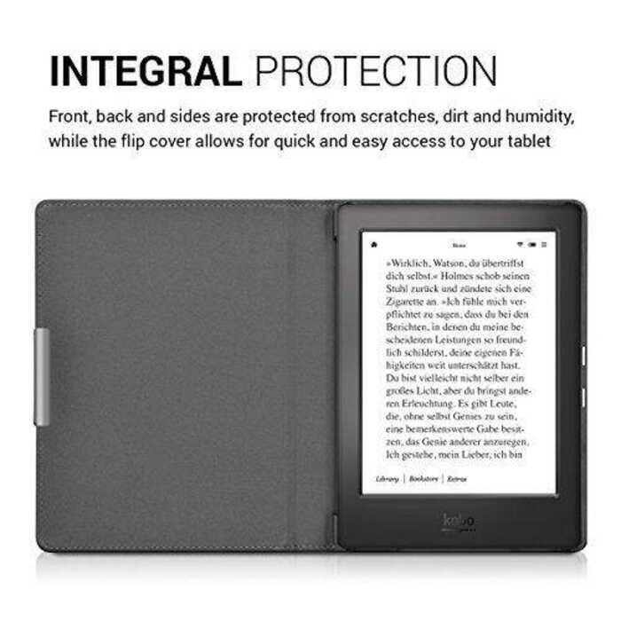 Compatible Kaso Kwmobile Kobo Aura H2o Edition 1 Canvas EBook Cover Auto Sleep Reader