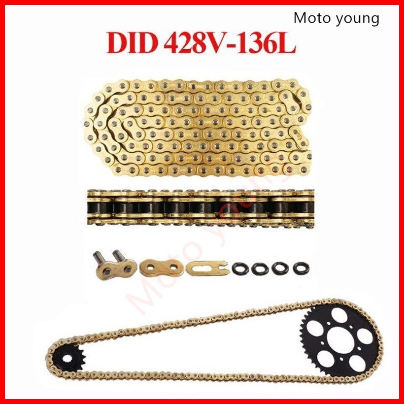 Motorcycle Chain Oil Seal Chain DID O-Ring 520 525 428 Chains 120 136 ...