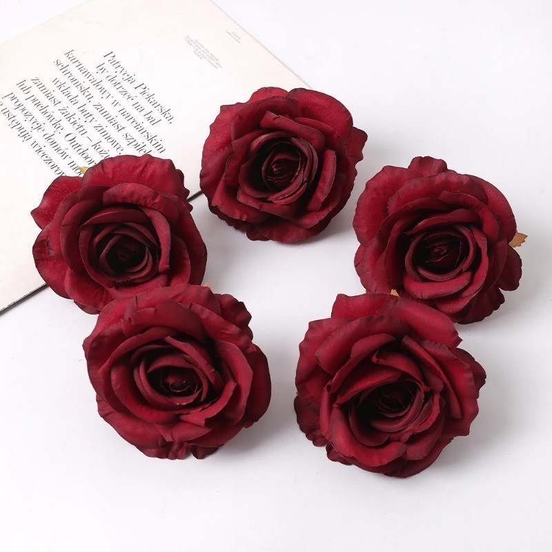 Dusty Rose Artificial Flowers Fake Roses Silk Roses Real Looking Fake ...