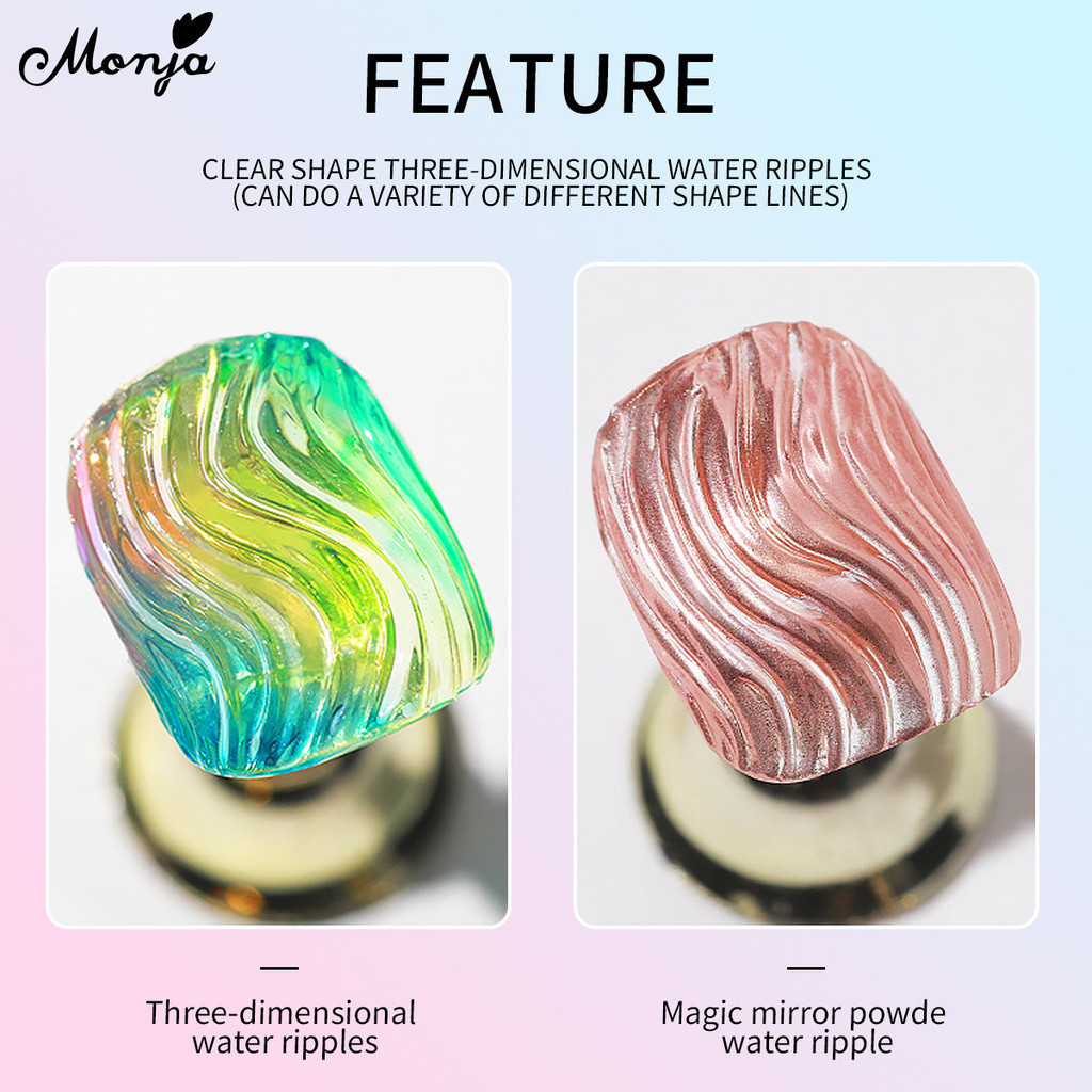 Monja 5ml Wave Liner Gel No Wipe Molding Gel Polish For DIY Painting ...