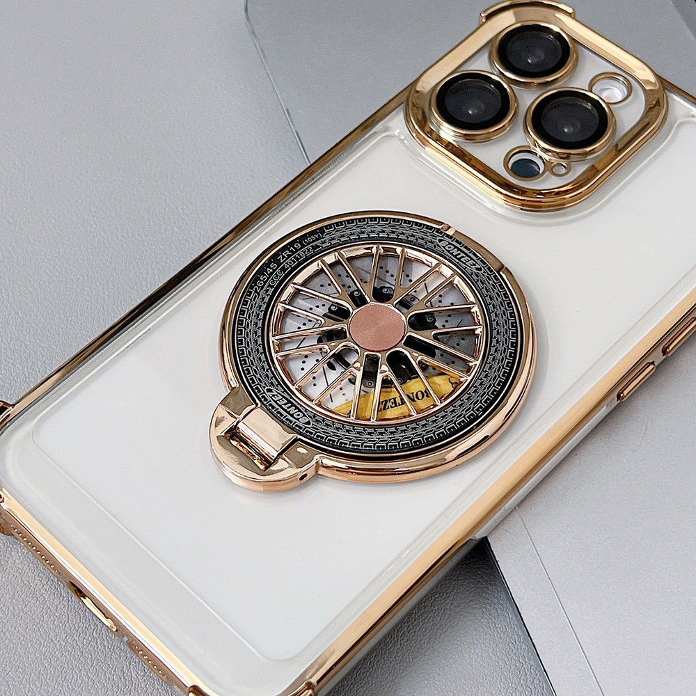 Plating Case with Gyroscope Magnetic Stand Release Pressure Camera ...