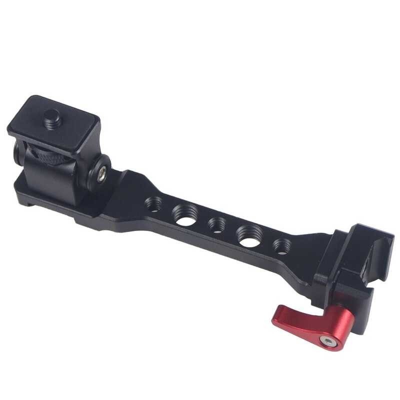 7 Inch Hot Shoe Mount, Hot Shoe Extension Bar, Aluminum Slide Rail, Hot Shoe Mount With 1/4" And 3/8" Thread For DSLR Camera, LED Video Light, Microphone Monitor (62033