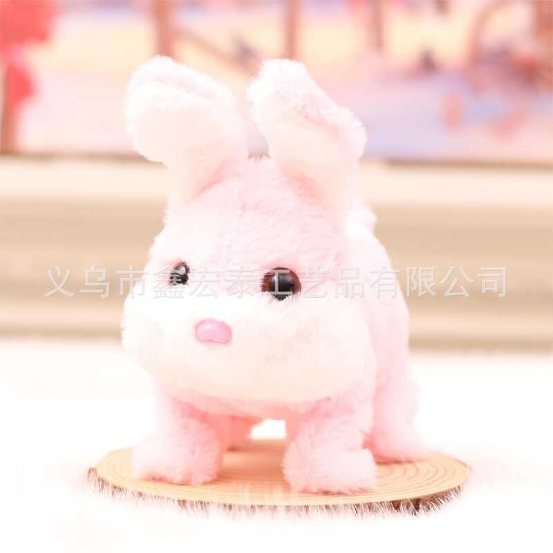 B New Electric Plush Bunny Toy That Can Walk, Bark, And Move Ears ...