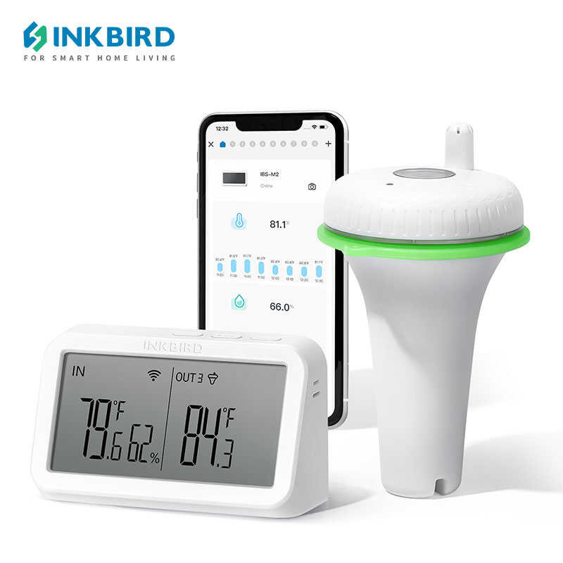 Inkbird - 2Nd-Generation Floating Pool Thermometer Na May Ibs-M2, Wifi ...