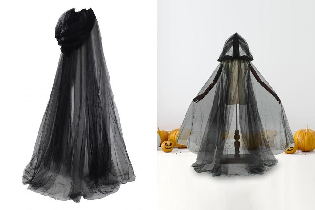 largesize| Halloween Attire Mesh Long Cloak Southeast Asian Halloween ...