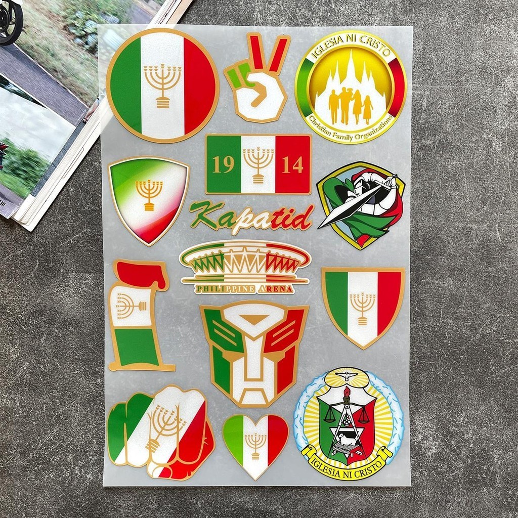 Iglesia Ni Cristo Sticker INC Christian KAPATID Reflective Waterproof ...