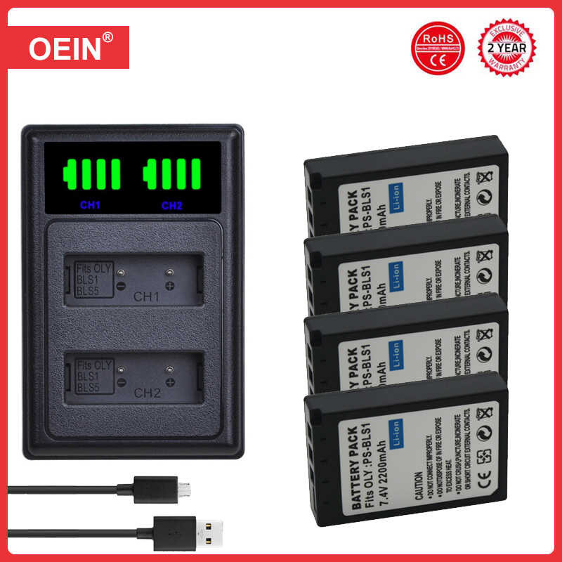 Probty Ps-bls1 Ps Bls1 Battery Lcd Usb Charger For Olympus Pen E-pl1 E-pm1 Ep3 - Foto 3