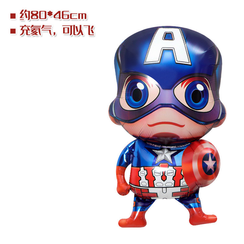 Super Hero Foil Balloon Spider-Man Captain Iron Man Deadpool Balloon ...