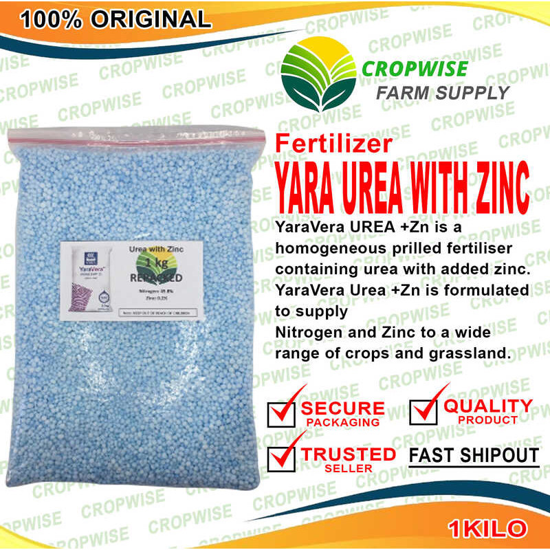 YARA Urea na may Zinc Fertilizer (Repacked) 1 Kilo | Shopee Philippines