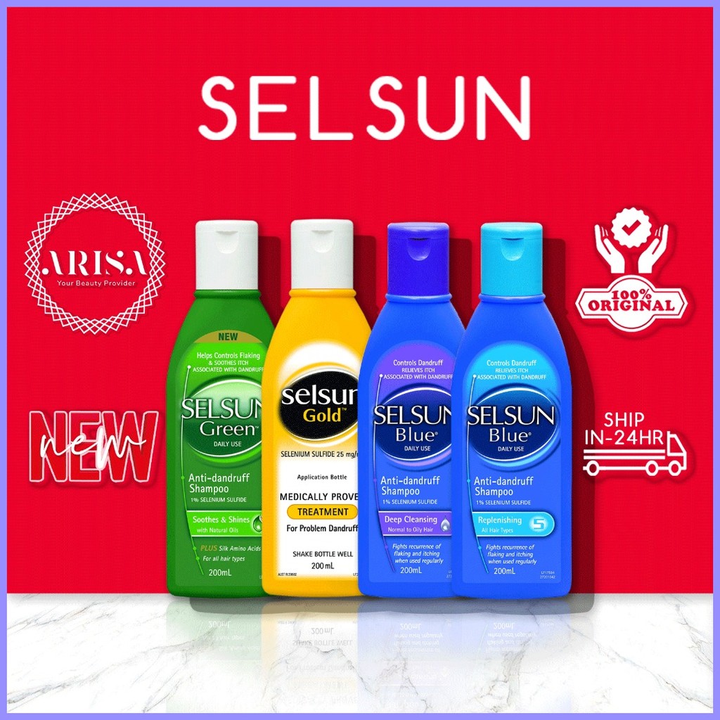 ⚽ ﹍ ☃ MAS MURASELSUN Anti-Dandruff Shampoo, SELSUN Australia Range Gold ...