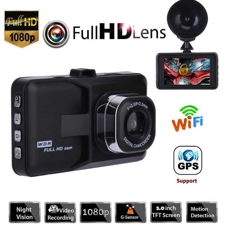 Wifi Dash Cam Full HD 1080P DVR Vehicle Camera Drive Video Recorder