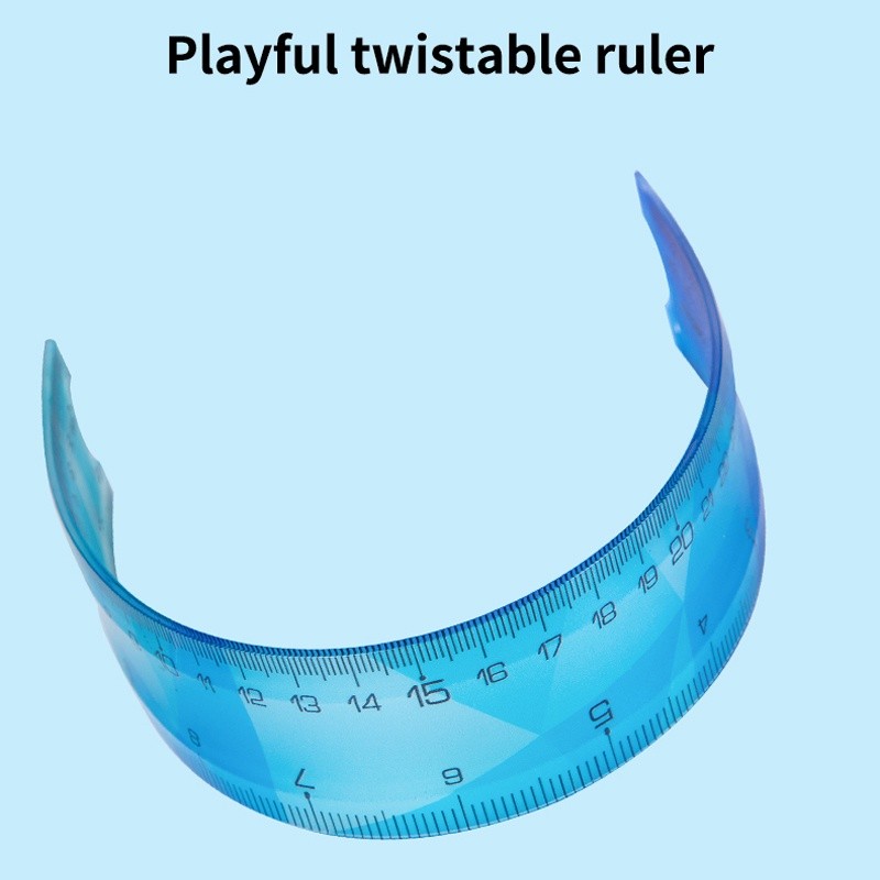 Deli EH651 Twist Soft Ruler Metric Inch School Supplies Office Supplies ...