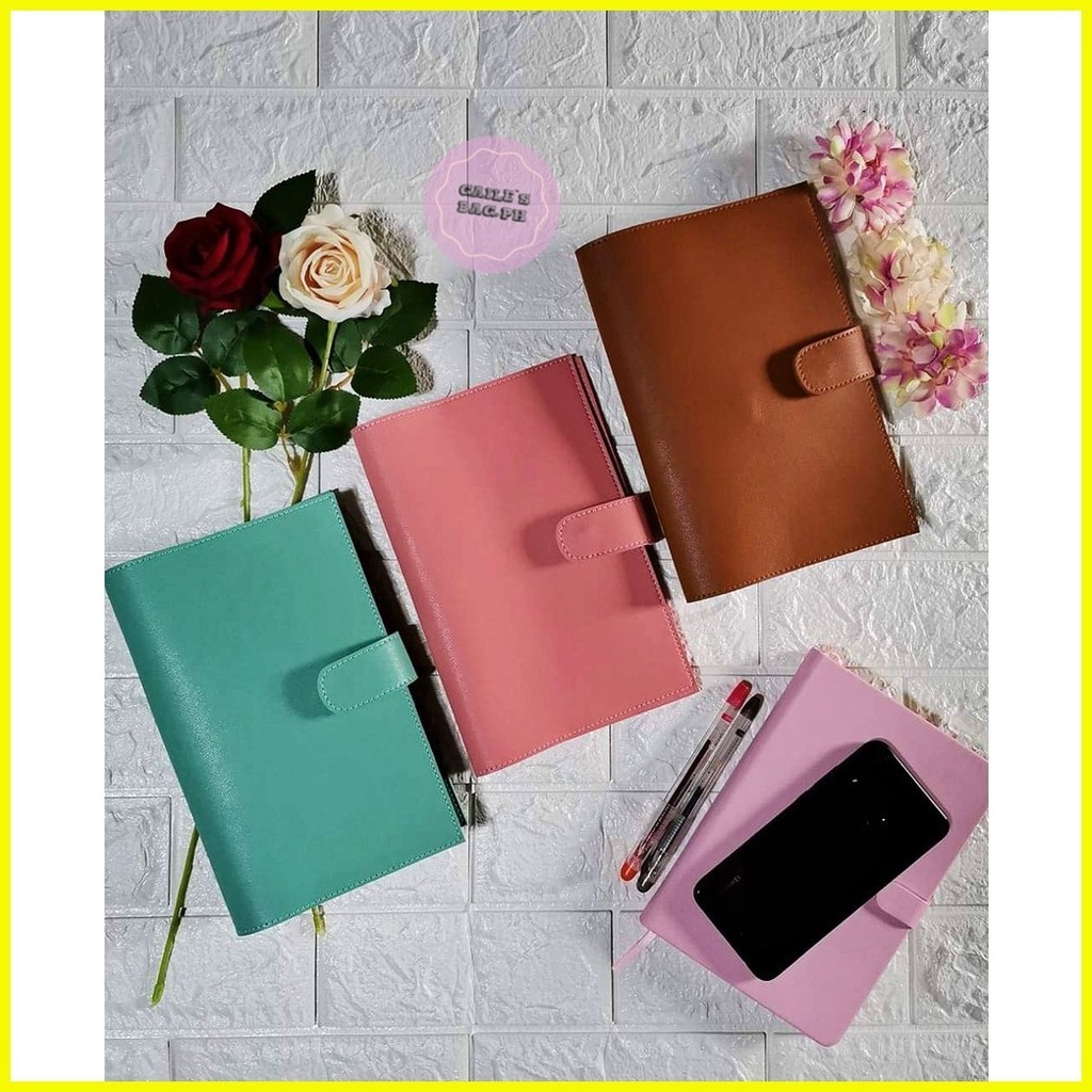 ♟ EMMA'S A5/A6 PLANNER NOTEBOOK COVER VEGAN LEATHER FREE NAME ENGRAVED ...