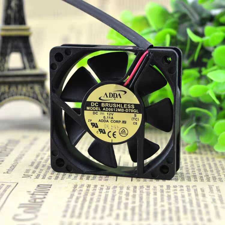 thumbnail image 2 of Lot Of 2 Dell Optiplex SFF Power Supply Fans – 60mm ADDA 12V DC Fan, Part AD0612MS-D70GL 2 of 9