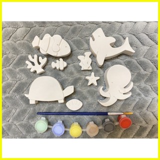 ♨ ⊙ under the sea animals REF MAGNET souvenir and painting activity set ...