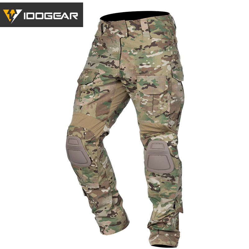 IDOGEAR Tactical G3 Pants with Knee Pads Airsoft BDU Pants Man Outdoor ...
